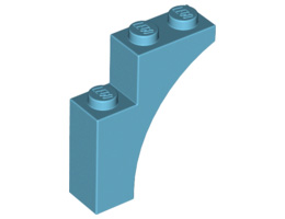 Тухличка с дъга 1X3X3: {умерено небесносин}