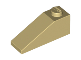 Покривна плочка 1X3/25° : {тухлено жълт}