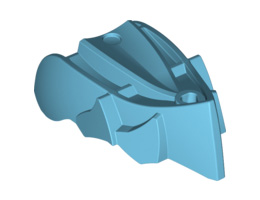 Hero Factory Creature Head, Jaw without Axle Hole: {умерено небесносин}