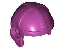 Minifigure, Headgear Cap, Aviator: {ярко червеникаво-виолетов}