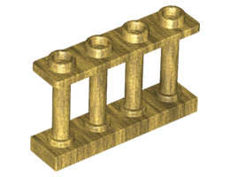 Ограда 1X4x2 с 4 пъпки: {топло златист}