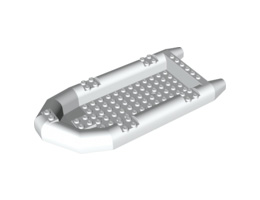 Boat, Rubber Raft, Large: {бял}