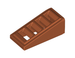 Покривна плочка с решетка 1X2x2/3: {тъмно оранжев}