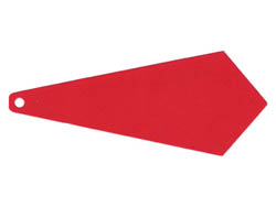 Minifigure, Cape Cloth, Extended, Tie Shaped with Pointed End: {ярко червен}