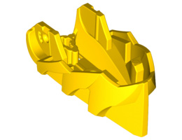 Hero Factory Creature Head, Jaw with Axle Hole: {ярко жълт}