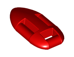 Minifigure, Utensil Lifeguard Float : {ярко червен}