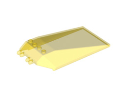 Windscreen 12 x 6 x 2 with Locking Dual 2 Fingers Hinge: {прозрачно жълт}
