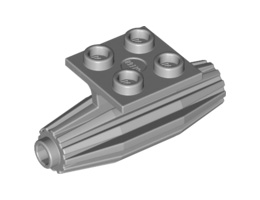 Engine, Strakes, 2 x 2 Thin Top Plate : {умерено каменно сив}