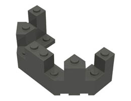 Балкон 1/2 4X8X2 1/3: {тъмно сив}