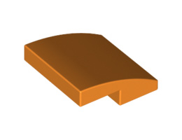 Плочка с дъга 2X2X2/3: {ярко оранжев}