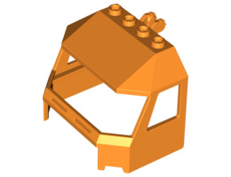 Windscreen 4 x 6 x 4 Cab with Hinge and 1 x 4 Bottom Cutout: {ярко оранжев}