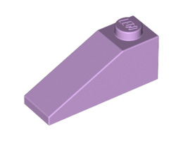 Покривна плочка 1X3/25°: {лавандулов}
