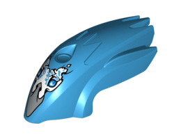 Flywheel Fairing Bird Shape with Silver Beak Voom Voom Pattern (70151): {тъмно небесносин}