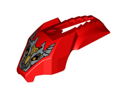 Flywheel Fairing Wolf Streamlined Shape with Worriz Pattern (70149): {ярко червен}