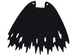 Hero Factory Cape, Large, Tattered: {черен}