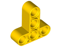 Т-образна греда 3X3 с дупка Ø 4.8 mm: {ярко жълт}