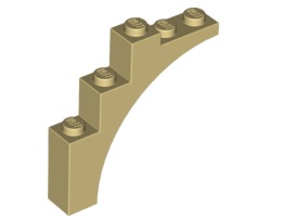 Тухличка с дъга 1X5x4 : {тухлено жълт}