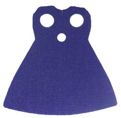 Minifigure, Cape Cloth, Extended with Round Bottom and 2 Top Holes: {светло виолетов}