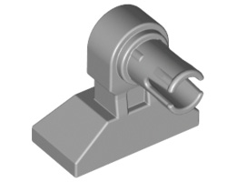 Крак 1X2X2 с щракалка: {умерено каменно сив}