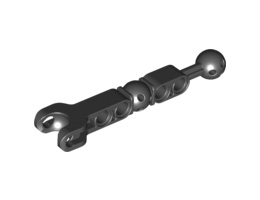 Hero Factory Arm / Leg with Ball Joint on Axle and Ball Socket and 4 Pin Holes : {черен}