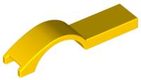 Покривна плочка с извивка 1 X 4.5 : {ярко жълт}