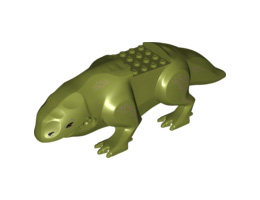 Dewback Body, Claws and Short Tail with Eyes and Nostrils and Leg Spots Pattern 1: {маслинено зелен}