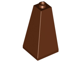 Покривна плочка ъглова 2X2X3/73° : {червеникаво-кафяв}
