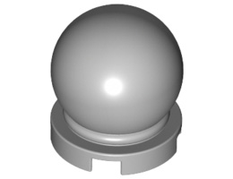 Минифигурка, глобус с кристална топка 2 x 2 x 2 : {умерено каменно сив}