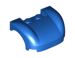 Vehicle, Mudguard 3 x 4 x 1 1/3 Curved Fenders: {ярко син}