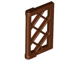 Прозорец 1/2 за рамка 1X4x3: {червеникаво-кафяв}