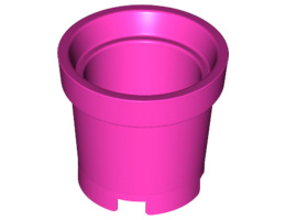 Container, Bucket without Handle Holes: {ярко пурпурен}