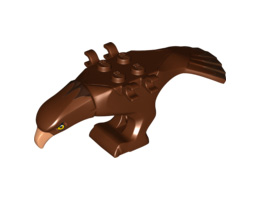 Eagle Body with Beak, Eyes and Dark Brown Head and Tail Feathers Pattern: {червеникаво-кафяв}