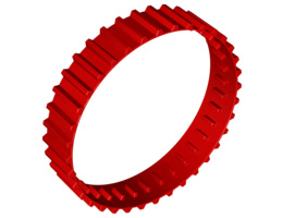 Tread Large, Non-Technic with 36 Treads : {ярко червен}