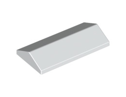 Плочка ръб на покрив 2X4/25° : {бял}