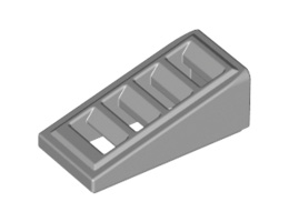Покривна плочка с решетка 1X2x2/3: {умерено каменно сив}