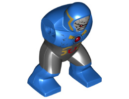 Body Giant, Darkseid with Black Pants with Gold and Red Markings and Red Circle on Chest Pattern: {ярко син}
