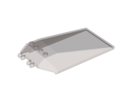 Windscreen 12 x 6 x 2 with Locking Dual 2 Fingers Hinge: {прозрачно кафяв}