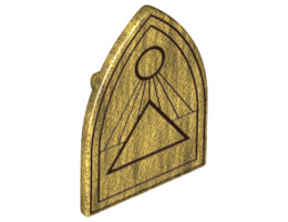 Мини щит No. 1 No. 1: {топло златист}