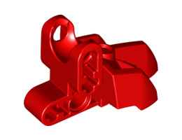 Hero Factory Foot with Three Short Claws and Ball Socket: {ярко червен}