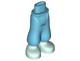 Mini Doll Friends Hips and Baggy Trousers with Light Aqua Shoes Pattern: {умерено небесносин}