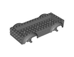 Vehicle, Base 8 x 16 x 2 1/2 with Mudguards and 14 x 4 Recessed Center with 3 Holes: {тъмно каменно сив}