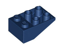 Покривна плочка 2X3/25° инверсна : {земно син}