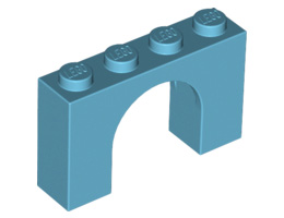 Арка 1X4x2: {умерено небесносин}