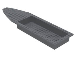 Boat, Hull Unitary 28 x 8, Top : {тъмно каменно сив}