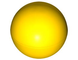 Ball, Hard Plastic 52mm D. (Duplo Ball for Ball Tube) : {ярко жълт}
