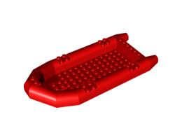 Boat, Rubber Raft, Large : {ярко червен}