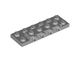 Плочка 2X6X2/3 с 4 хоризонтални пъпки : {умерено каменно сив}