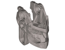 Bionicle Head Connector Block (Toa Okoto): {сребърно метален}