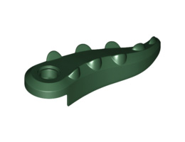 Alligator / Crocodile Tail with Hole: {земно зелен}