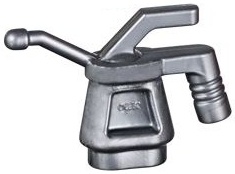 Minifigure, Utensil Tool Oil Can - Ribbed Handle: {сребърно метален}